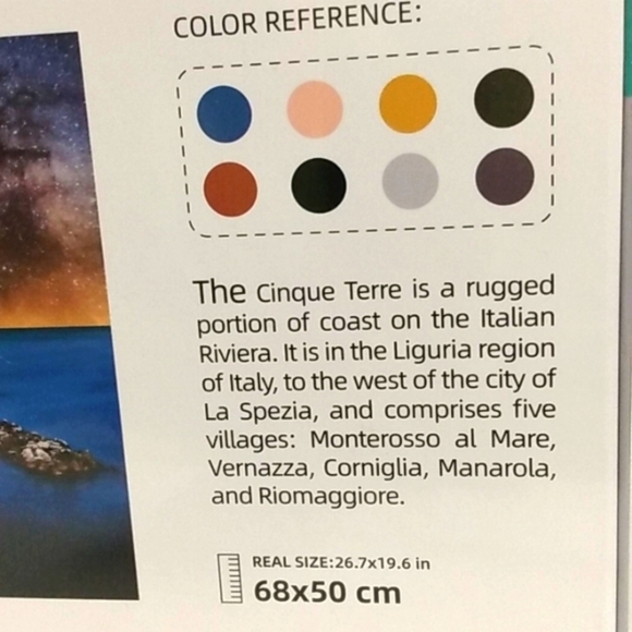 VASTAR CINQUE TERRE ITALIAN RIVIERA 1000 PIECE JIGSAW PUZZLE NWT - Picture 4 of 5